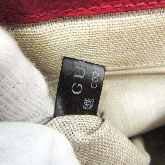 Gucci Interlocking G 449659 Women's Leather Handbag,Shoulder Bag Red Color - Picture 15 of 15